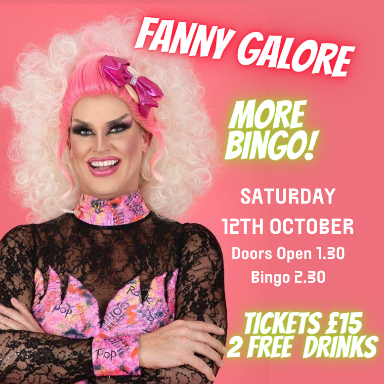 Fanny Galore's Brewery Big Bingo Party Sat 12th October